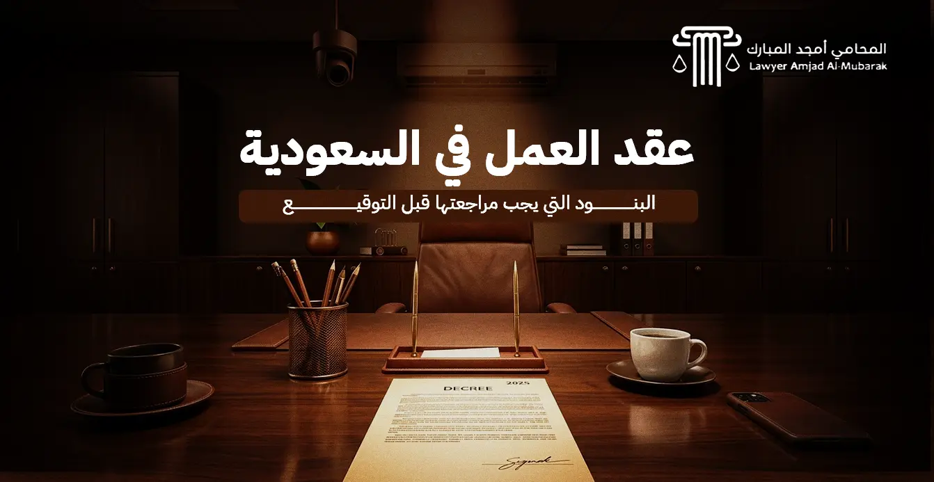 عقد العمل في السعودية: البنود التي يجب مراجعتها قبل التوقيع