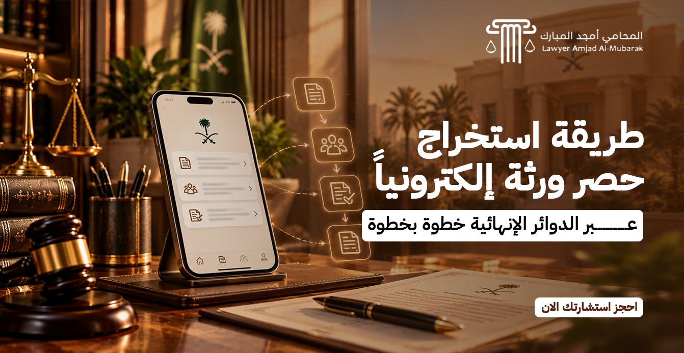 طريقة استخراج حصر ورثة إلكترونياً عبر الدوائر الإنهائية خطوة بخطوة